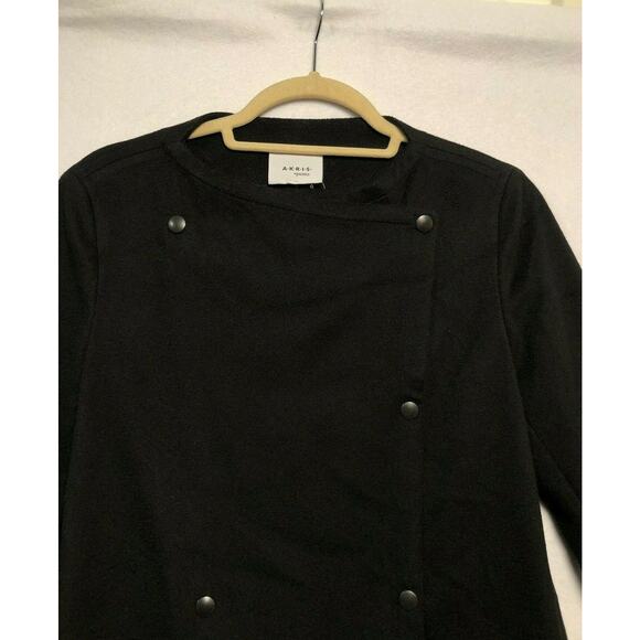 AKRIS punto Coat Women’s Size 4 Wool Black - Picture 7 of 11